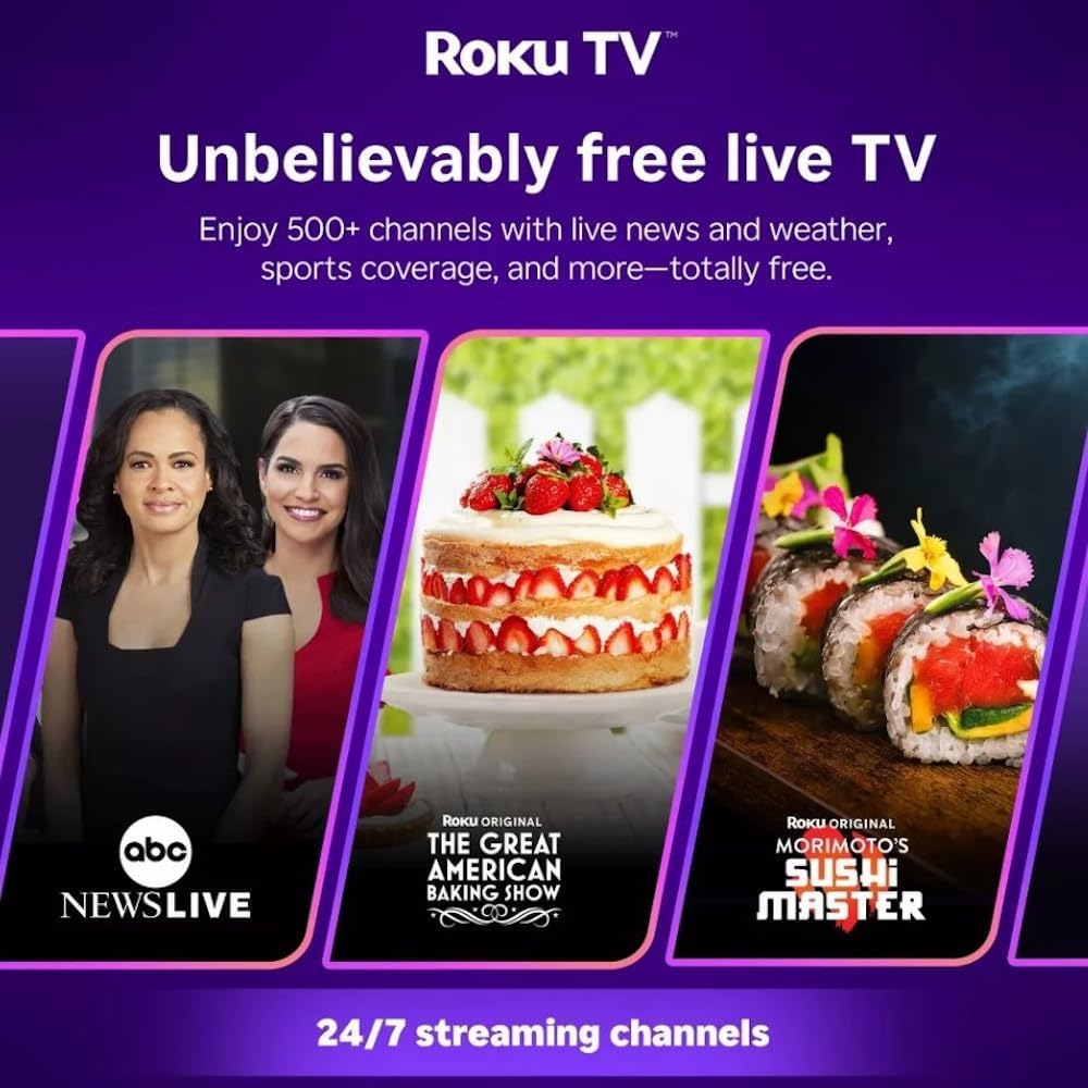 Roku Hiro TV 40" 1080p Full HD Smart TV - Dolby Audio, Wi-Fi, Bluetooth, 3x HDMI (Renewed)