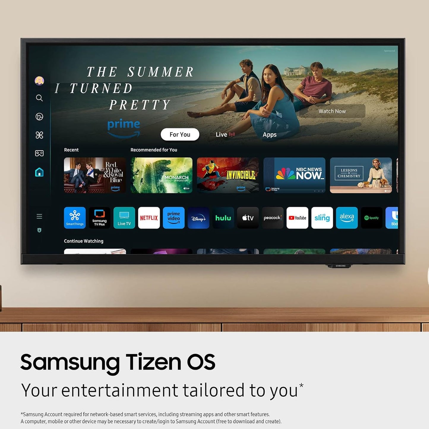 Samsung 40" Full HD Smart TV F6000 - HDR, Alexa, Tizen OS