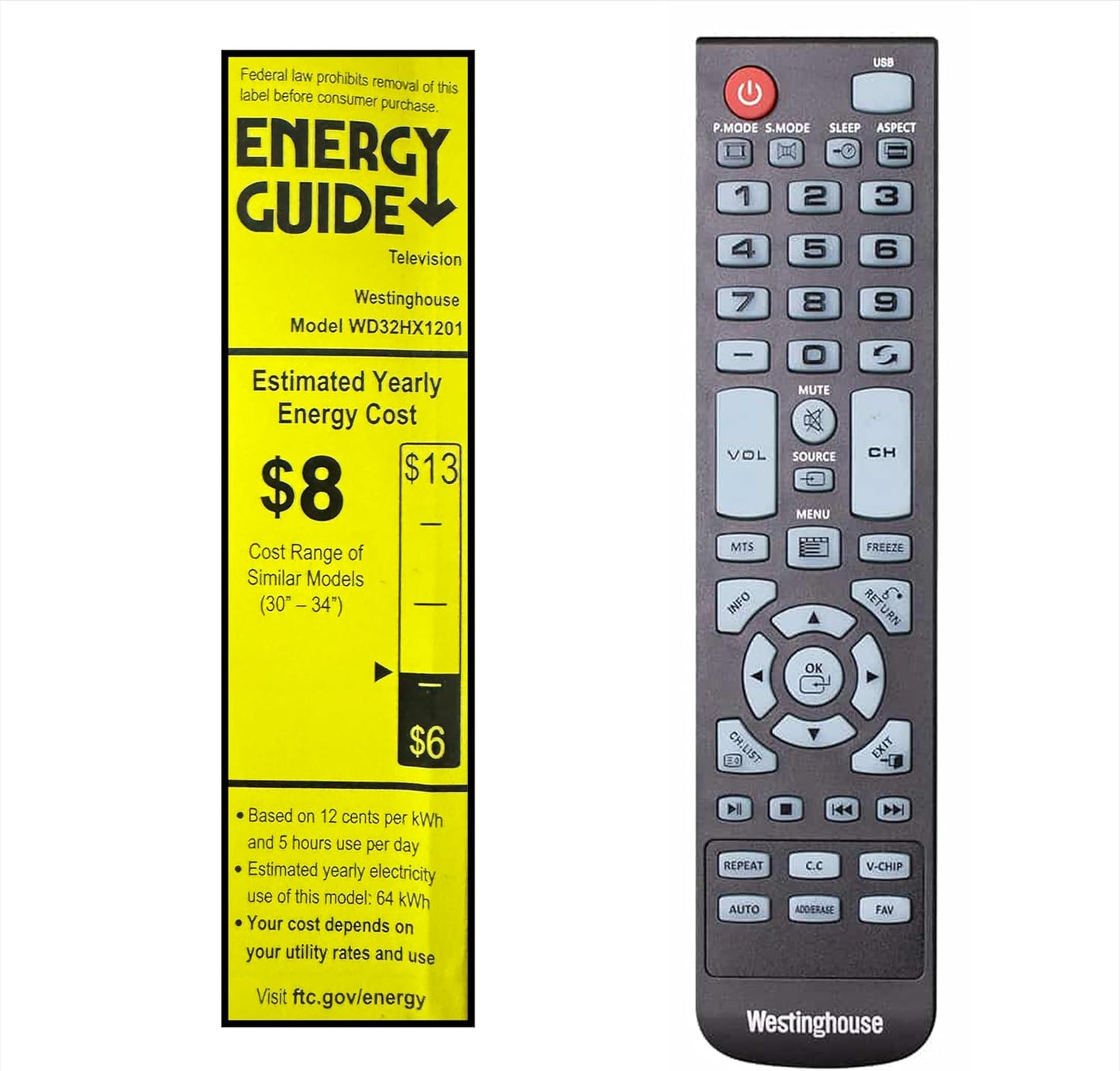 Westinghouse HD LED Flat Screen TV - Works with Fire Stick, Roku, Apple TV, Xumo - HDMI, USB, Parental Controls