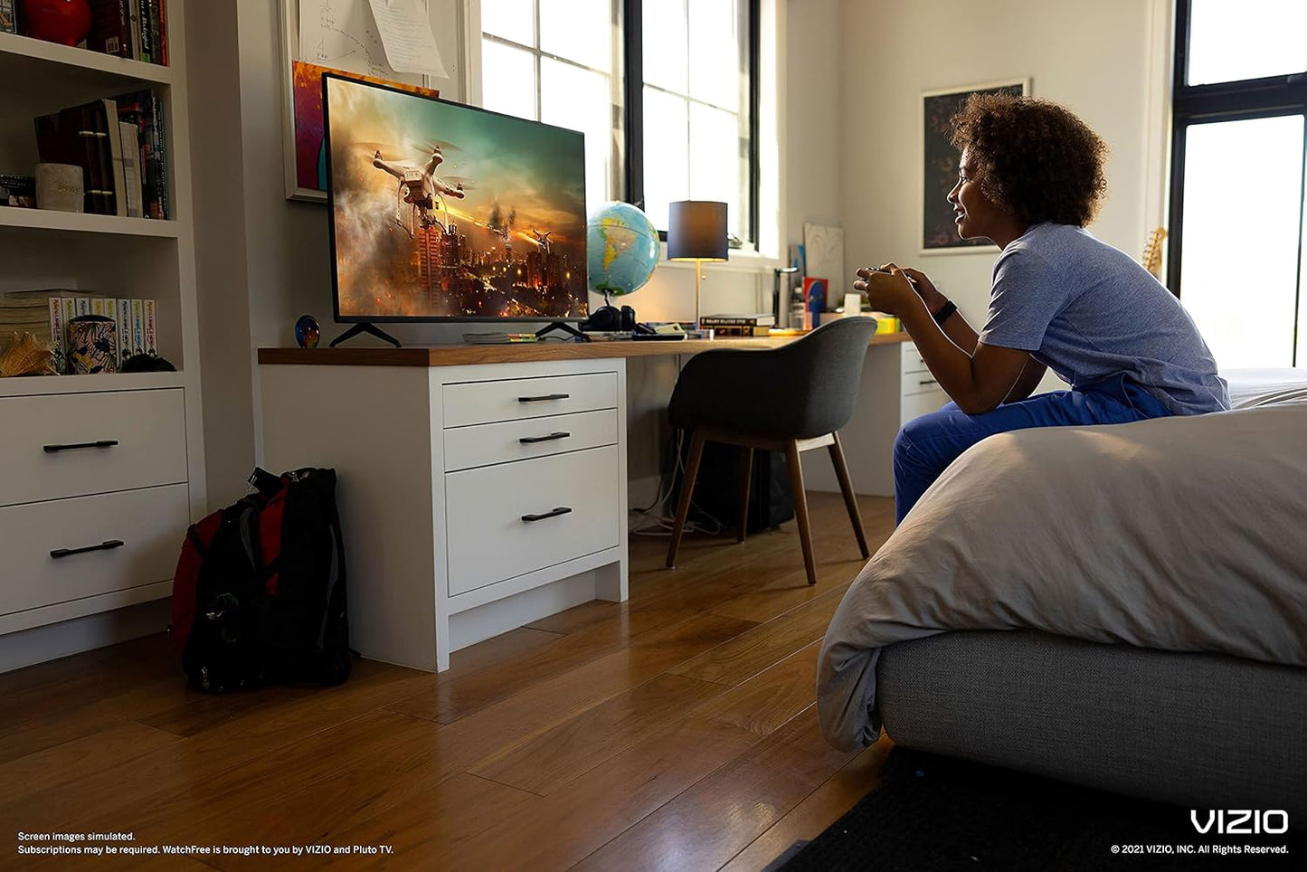 VIZIO 24" 1080p Smart TV - AirPlay, Chromecast, 150+ Free Channels (Renewed)