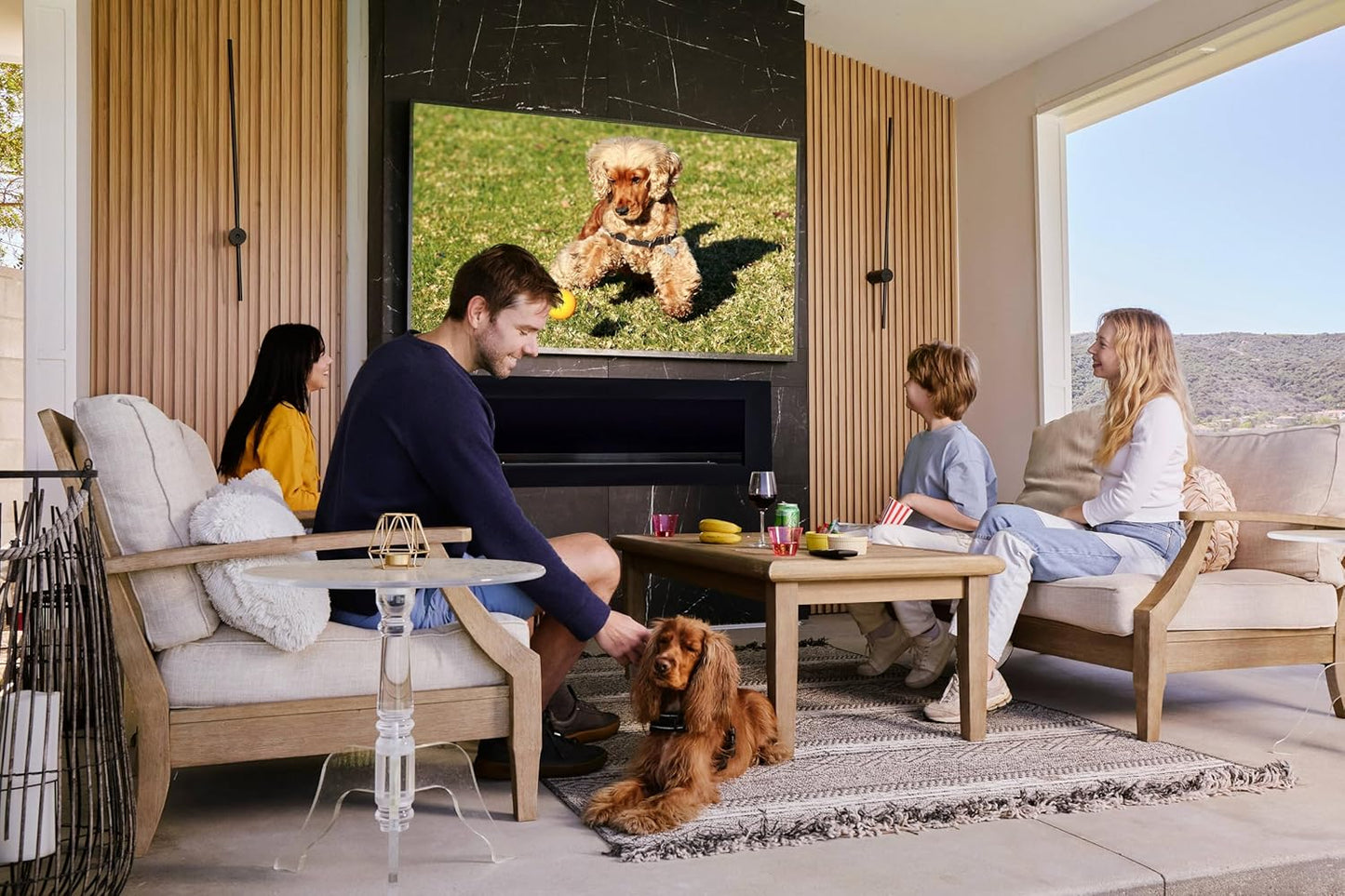 SYLVOX Outdoor TV - 4K Waterproof Smart TV, 1000 Nits, HDR10, Voice Remote, Weatherproof (Latest Model)