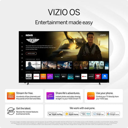 VIZIO 32" V-Series Full Array LED Smart HD TV - AirPlay 2, Chromecast, Bluetooth, VRR (Renewed)