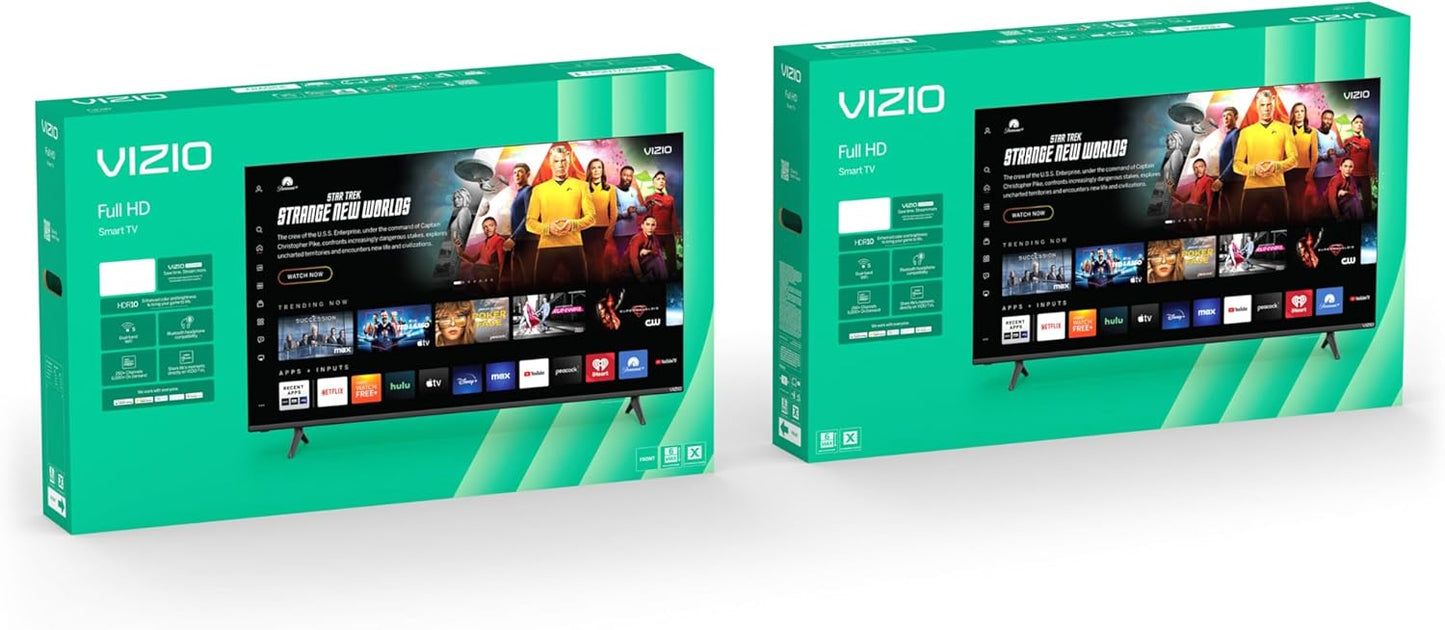 VIZIO Full HD 1080p Smart TV - VIZIO OS, DTS Virtual:X, Google Cast, Bluetooth Headphones, WatchFree+, Alexa