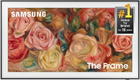 Samsung The Frame QLED 4K Smart TV 2024 - Art Mode, Pantone Validated Color, Customizable Bezel, Alexa, Dolby Atmos