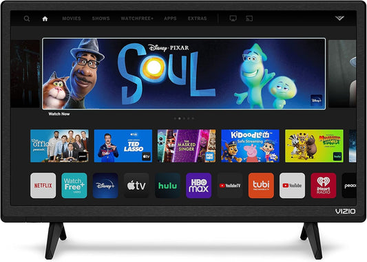 VIZIO 24" 1080p Smart TV - AirPlay, Chromecast, 150+ Free Channels (Renewed)
