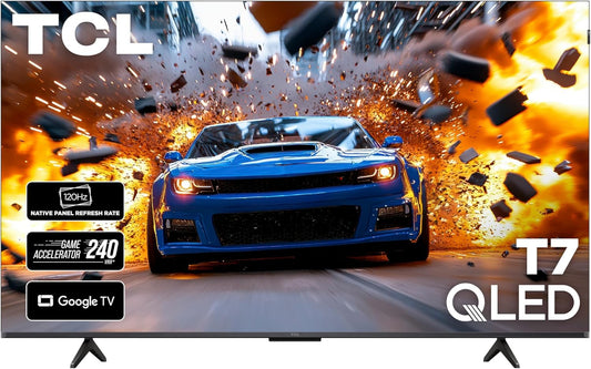 TCL T7 Series 4K QLED Google Smart TV 2025 - 144Hz, AIPQ Pro, Dolby Vision & Atmos, Game Accelerator 240, Alexa
