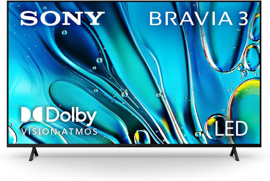 Sony BRAVIA 3 4K LED Smart Google TV - Dolby Vision & Atmos, Triluminos Pro, 4K X-Reality PRO, PS5 Features, AirPlay 2