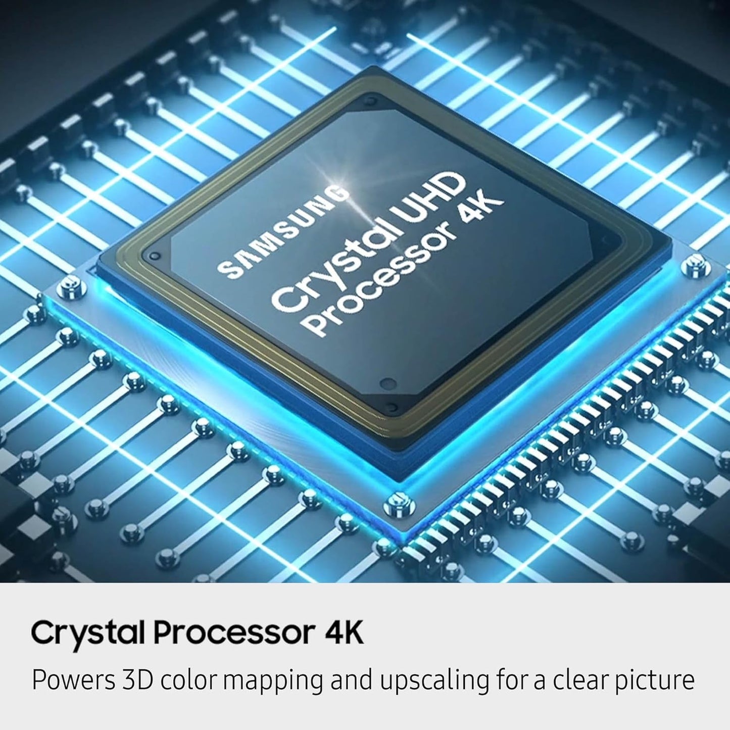 Samsung Crystal UHD U8000F 4K Smart TV 2025 - Crystal 4K Processor, Knox Security, 2700+ Free Channels, Alexa