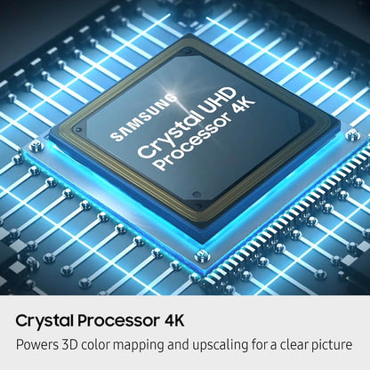 Samsung Crystal UHD U8000F 4K Smart TV 2025 - Crystal 4K Processor, Knox Security, 2700+ Free Channels, Alexa
