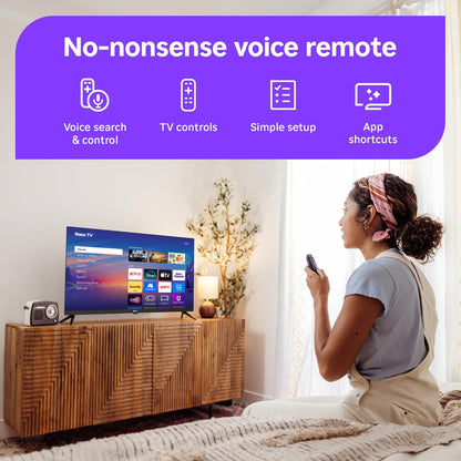 Roku Select Series 32" 1080p Full HD Smart TV - 500+ Free Channels, Voice Remote, AirPlay, Alexa